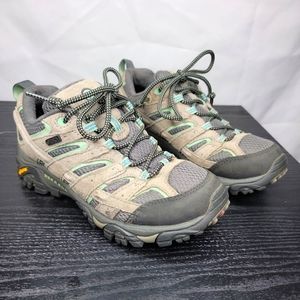 Merrell Select Dry Vibram Women's Hiking Gray/Blue Shoes 6.5